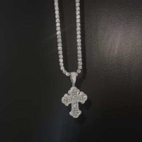 Cross Baguette and Tennis Chain video