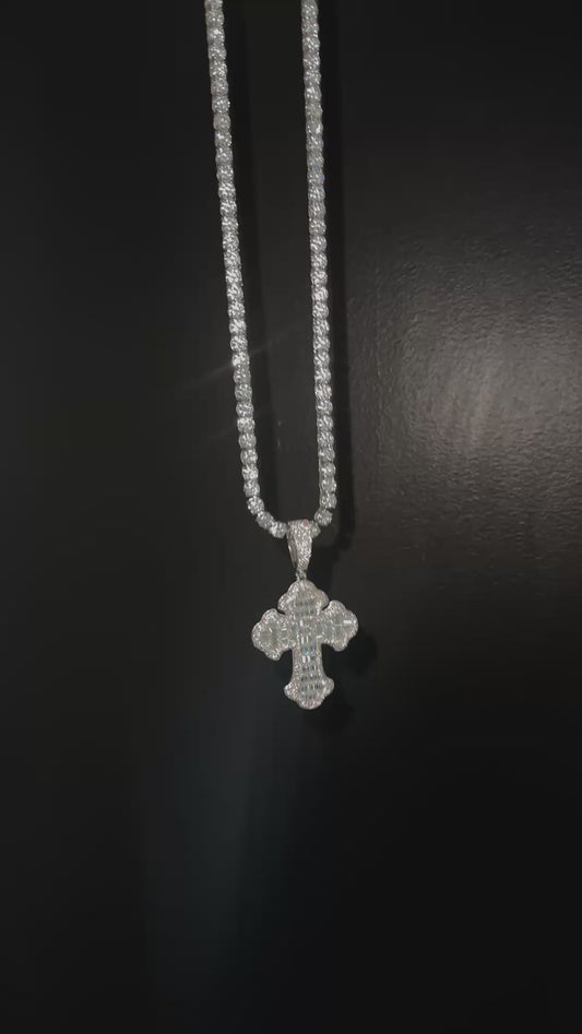 Cross Baguette and Tennis Chain video
